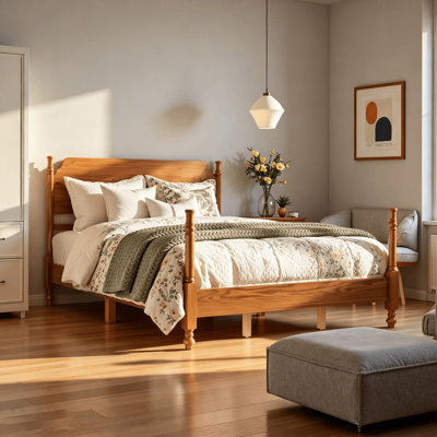 Spindle 4-poster Platform Bed