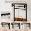 Freestanding 5 - Hook Coat Rack