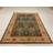 One-of-a-Kind Rectangle 5'3" X 7' Wool Area Rug in Green/Ivory/Red