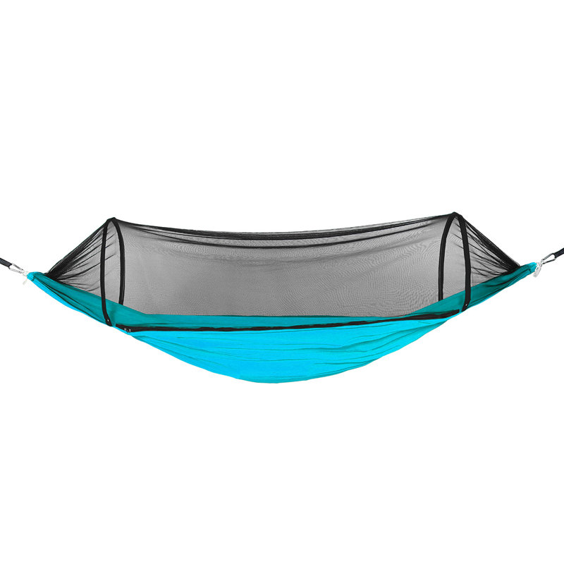 Hamac de camping Annora Survival Kit, Cyan / noir