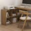 Bureaux en bois massif en L de couleur bois-107198185-107198188