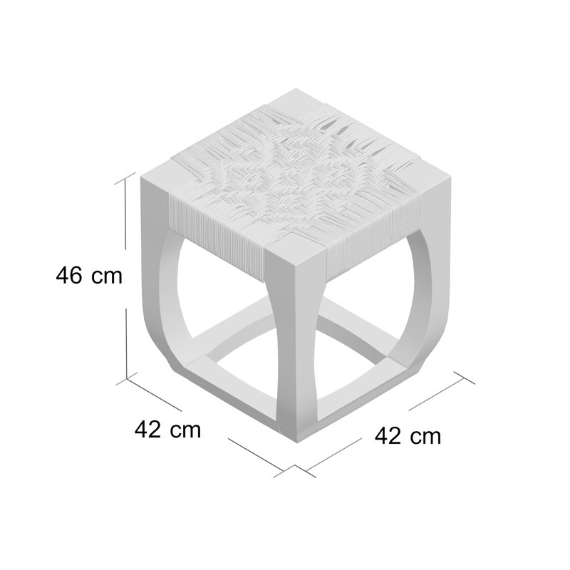 Dawley Solid Wood Accent Stool