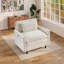 Chaise d'appoint de salon en bois massif rembourré en bois massif 38,7 po avec charge USB-36225585-36225587