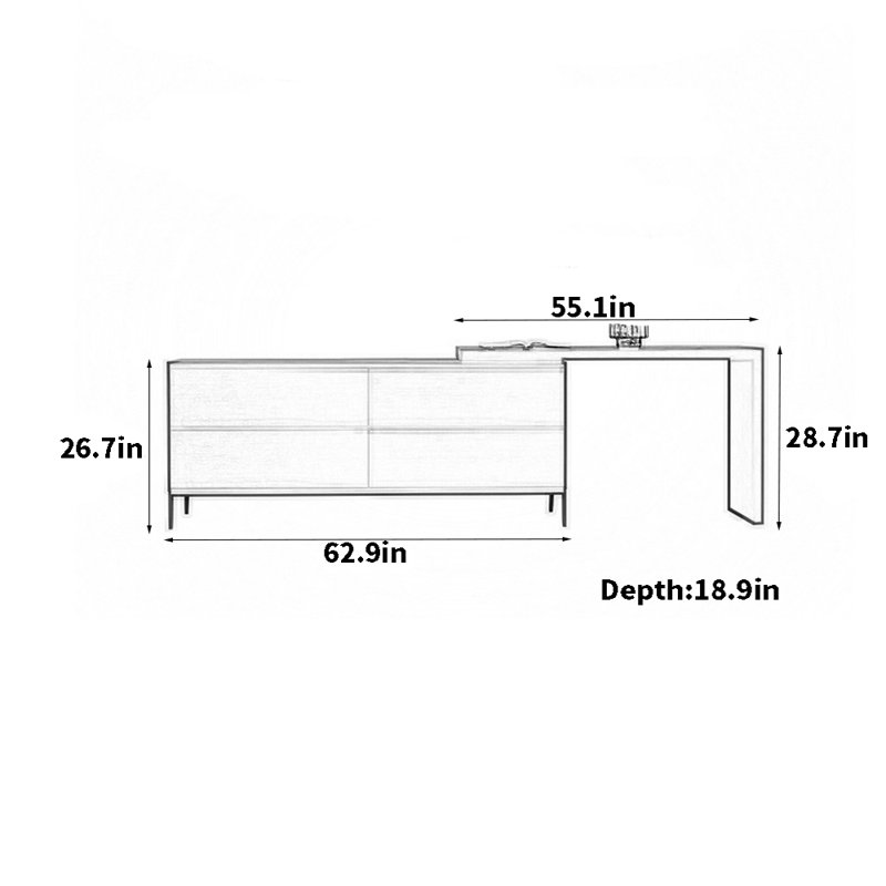 Modern Light Luxury Simple Dresser