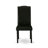 5 Piece Dining Room Furniture Set Includes a Round Dining Table with Dropleaf and 4 Black Faux Leather Upholstered Chairs, 42x42 Inch, Black-223575460-223575461-145688454