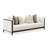 Belmont Place 3-Seater Tuxedo Sofa - Cream/Espresso