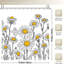 Rideaux de douche à motif de marguerites, 71 x 71-1127793267
