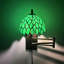 Lampe Tiffany à bras articulé avec bras pivotant et ampoule à DEL en verre coloré vert l 13 po x P 8 po x H 15 po