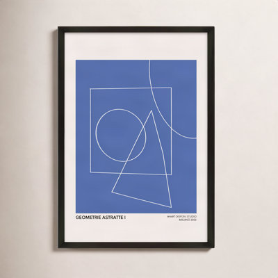 Caila "Geometric Abstraction in Blue" Print