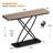47.4" Rectangular Console Table with Wooden Top and Metal Frame-531496454