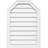 Octagonal Top Surface Mount Non-Functional Brickmould Frame PVC Gable Vent-43320718