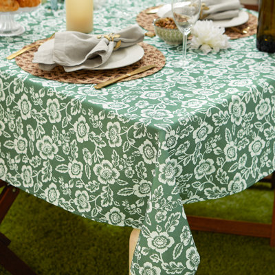 NAPPE EXTÉRIEURE IMPRIMÉ FLORAL ARTICHAUT 60 ROND