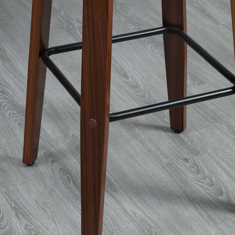 Tabourets de bar à hauteur de bar, tabourets de bar pivotants en cuir synthétique, ensemble de 2