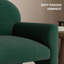 Upholstered Armchair, Accent Chair with Rubber Wood Legs, Green-1907787385