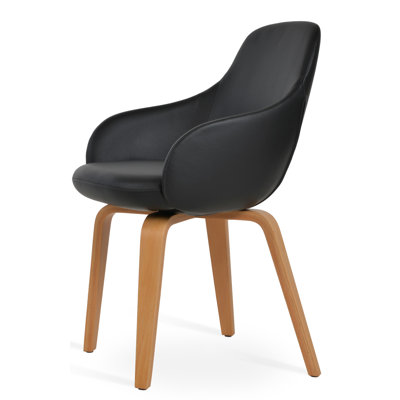 Chaise avec accoudoirs en métal Gazel