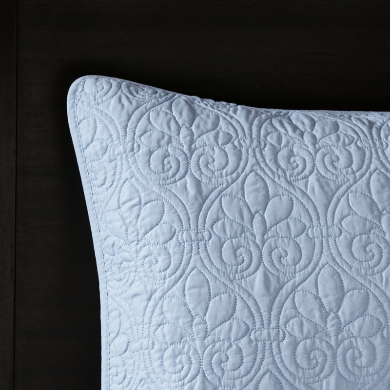 Couvre-lit réversible Blue Queen - matelassé texturé pour surdimensionné