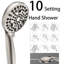 Pomme de douche à main double combinée, pomme de douche à effet pluie et pomme de douche à main à haute pression 10 modes-124638917
