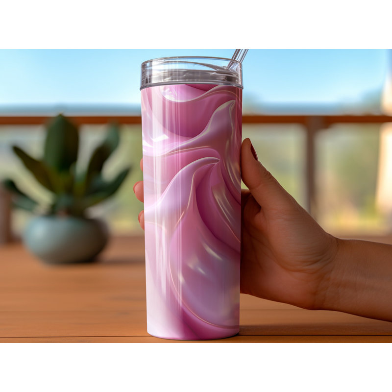 Choose Handmade Tumblers 591ml Vacuum Insulated Stainless Steel (18/8) Travel Tumbler with Straw
