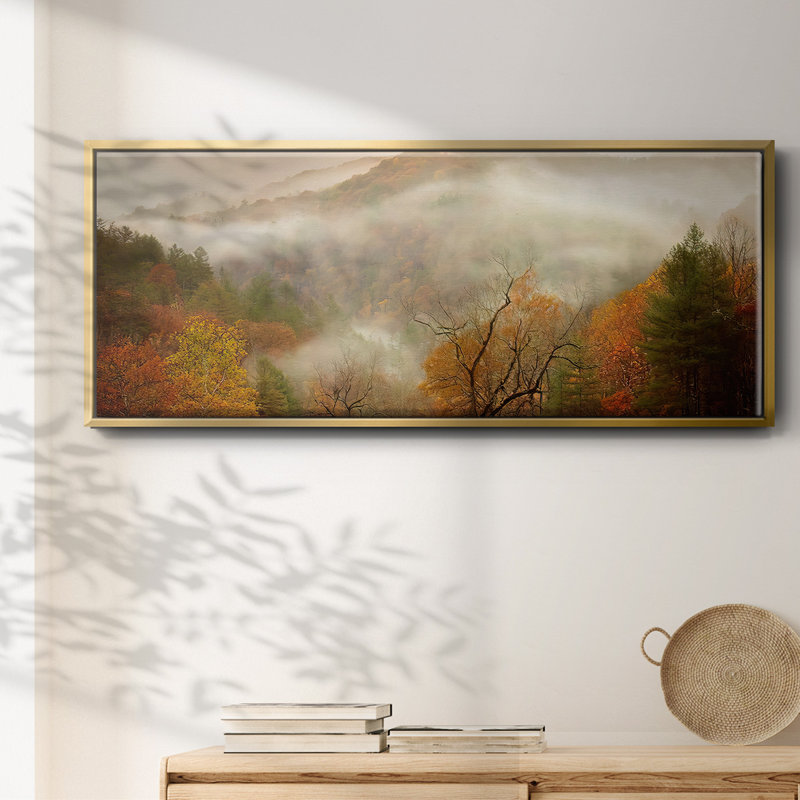 Photographie Étude d'automne brume - Toile encadrée, H 20 po x l 50 po