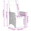 Ensemble de 2 chaises de jardin inclinables-715653686-715653642
