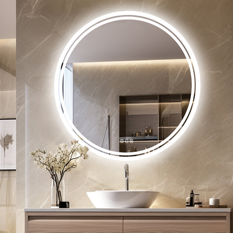 Miroir de salle de bain Arbenora, 24 po x 24 po