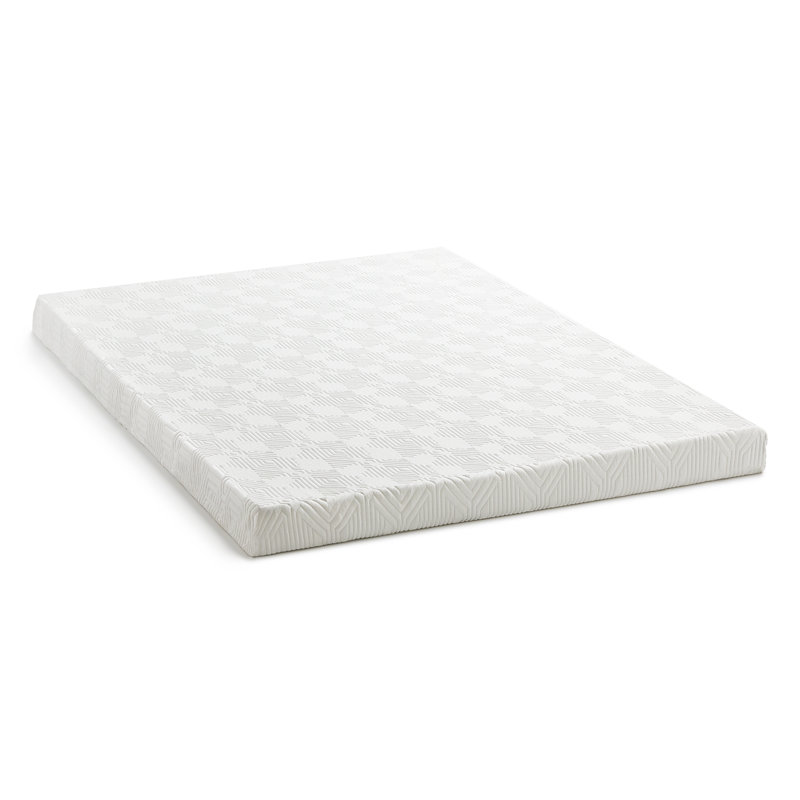 Lucid 4" Gel Infused Memory Foam Mattress Topper with Cover - Twin, 4 inch, Twin