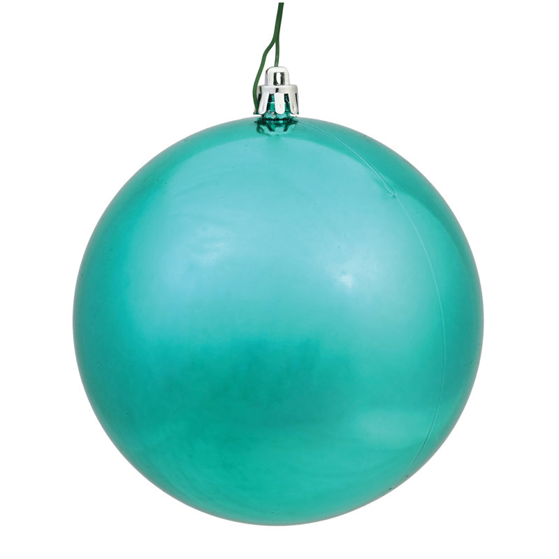 Décoration de boule décorative des Fêtes, 12", Bleu sarcelle brillant