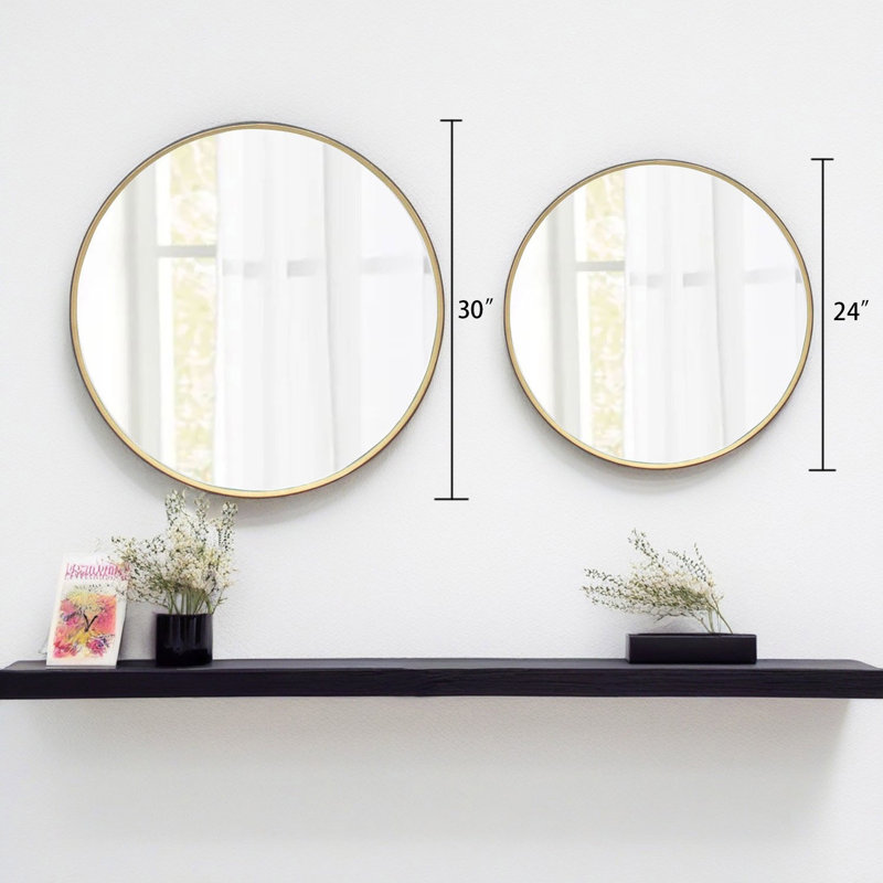 Baljiwan Accent Mirror, 36" x 36", Gold