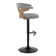 Betuel Swivel Upholstered Adjustable Height Counter Stool with Metal Frame