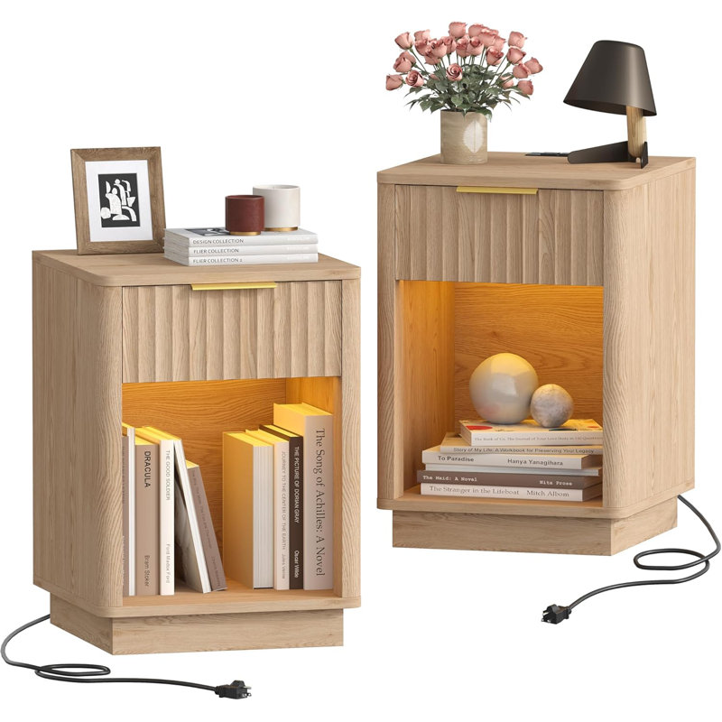 Groove Bedside Table