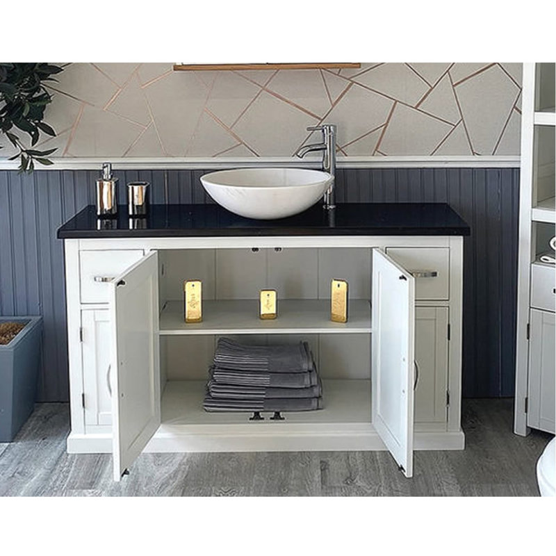 Araiza 1230mm Single Bathroom Vanity with Vessel Stone Basin