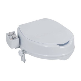 Preservetech Raised Toilet Seat With Bidet, Ambient & Warm Water