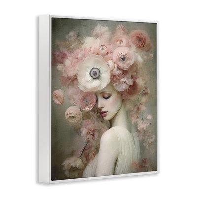 Blush Florals Portrait  Giclee Art by RileyB