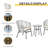 Devonie Round 2 - Person Long Bistro Set with Cushions-705660539-719912079