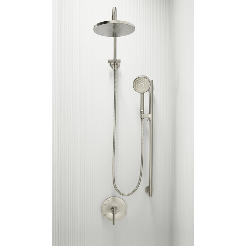 Douchette multifonction Awaken G110, Nickel poli vibrant, 2,5 gallons par minute