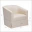 Chaise d'appoint en polyester naturel avec une fabrication durable et un design polyvalent pour les intérieurs modernes et traditionnels