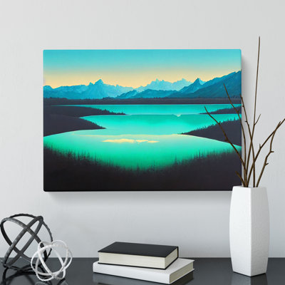 Mountain Lake - Wrapped Canvas Print