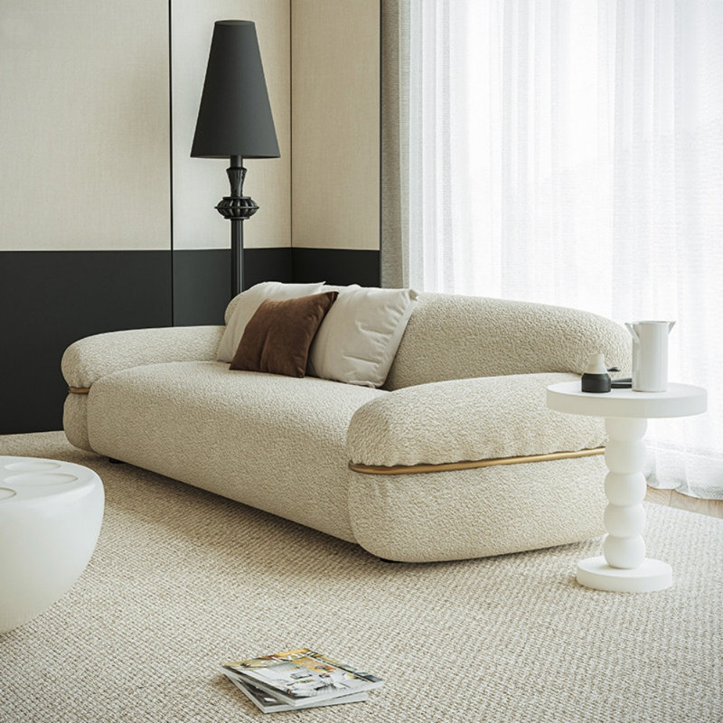 Simple and Light Luxury Designed Off-white Sofa