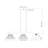 Caine 3 - Light Steel Dimmable Linear Chandelier-94483947