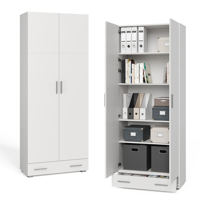 Bhupinder 2 - Door 1 - Drawer 2 - Shelf Storage Cabinet