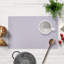 Ensemble de napperons argentés en PVC pour protéger la table de Noël-1506167908