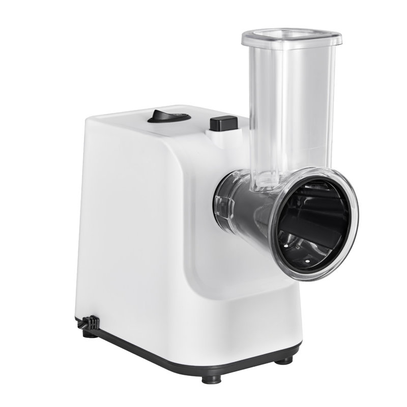 Trancheuse à légumes et à fromage 200W électrique avec 5 accessoires en acier inoxydable