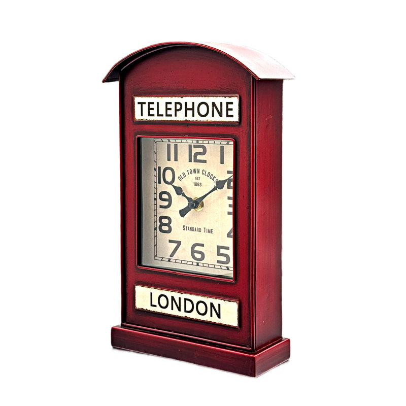 London Telephone Table Clock