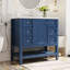 Ensemble de meuble-lavabo 36 po avec lavabo, une armoire et trois tiroirs, panneau en bois massif et panneau de fibres à densité moyenne, meuble-lavabo-2009162047
