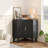 Sliding 2 - Door Corner Accent Cabinet-462668608