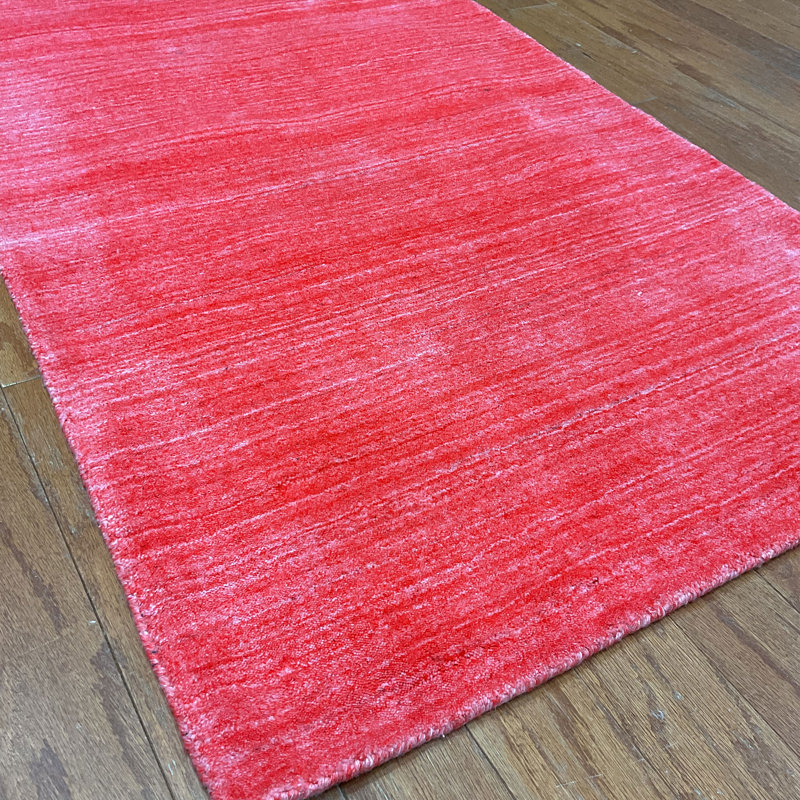  Handmade Modern Gabbeh Bamboo Silk Rug, Tapis de couloir 2 pi 6 po x 10 pi