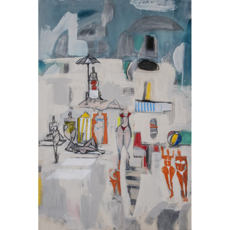 The Playa Print by Carlos Davilla Rinaldi, 21.25" H x 17.25" W x 0.875" D
