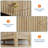 Fluted 5 Drawers Dresser, 42.9" Tall Chest of Drawers with Metal Handle-327649598