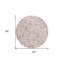 Tapis rond rose 8 po