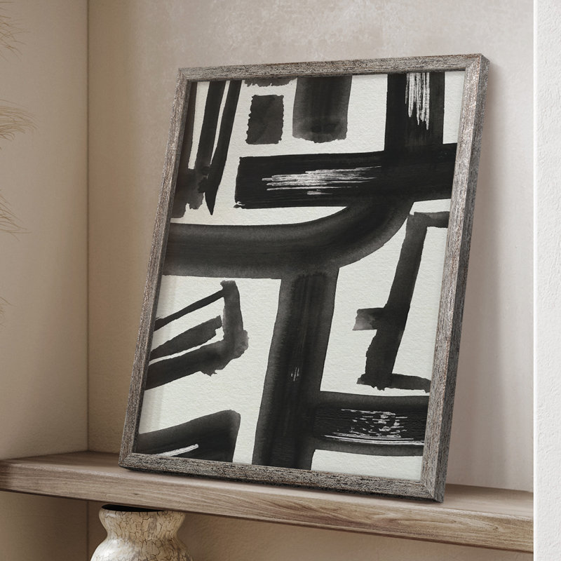 «Inkwell Intersect II», reproduction encadrée - bois massif, H 11 po x l 9 po